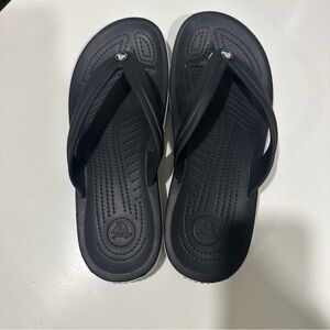 Crocs Black Flip Flops Mens size 9